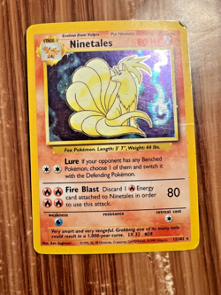 Ninetails Holographic Pokemon Card 12/102 Rare BASE Set 1999 Wizard TCG Game - Image 5