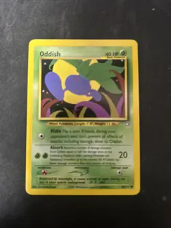 Pokemon Card Oddish 68/111 Neo Genesis Common D5 - Image 1