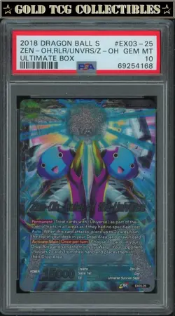 PSA 10 ⭐ Zen-Oh Ruler Universe Ultimate Box Promo Card Super DBS Z DBZ Heroes - Image 1