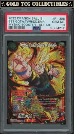 PSA 10 ⭐ Gogeta Mythic Booster Alt Art Promo Card Super DBS DBZ Z Heroes - Image 1