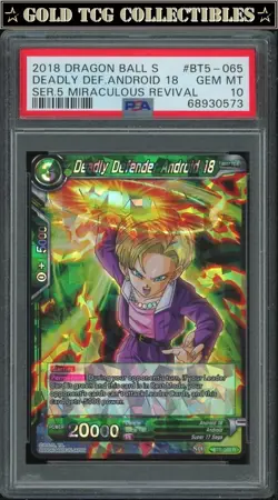PSA 10 ⭐ Android 18 Miraculous Revival Card DBS DBZ Z Heroes - Image 1
