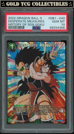 PSA 10 ⭐ Son Goku Desperate Measures History Promo Card Super DBS DBZ Z Heroes - Image 1