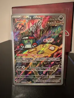 Pokemon TCG Brute Bonnet Paradox Rift Holo Card 207/182 Illustration Rare - Image 1