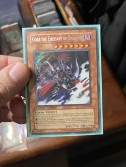 Yu-Gi-Oh! TCG Gorz The Emissary of Darkness DLG1-EN000 Secret Rare Card - Image 1