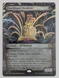 (Foil) Dawnhand Dissident (Showcase) (311) Lorwyn Eclipsed Mtg NM - Image 1