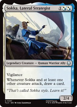 Sokka, Lateral Strategist (FOIL) x1 - MTG Avatar: The Last Airbender TLA #241 - Image 1