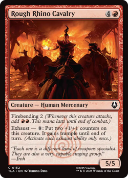 Rough Rhino Cavalry (FOIL) x1 - MTG Avatar: The Last Airbender TLA #152 - Image 1