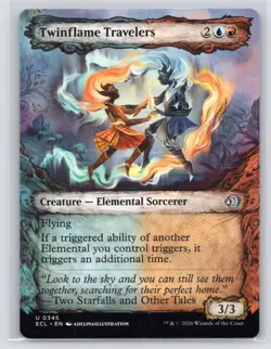 MTG NM Normal Twinflame Travelers (Showcase) 345 U Lorwyn Eclipsed - Image 1