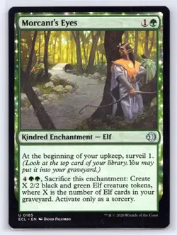 MTG NM Normal Morcant's Eyes 185 U Lorwyn Eclipsed - Image 1