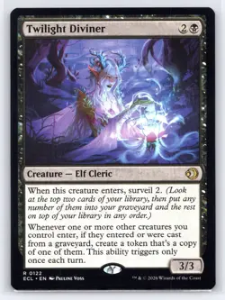 MTG NM Normal Twilight Diviner 122 R Lorwyn Eclipsed - Image 1