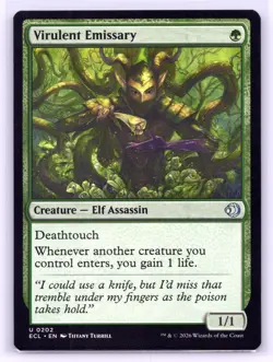 MTG NM Normal Virulent Emissary 202 U Lorwyn Eclipsed - Image 1