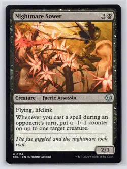 MTG NM Normal Nightmare Sower 114 U Lorwyn Eclipsed - Image 1