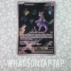 Pokemon Card Mewtwo 052 Black Star Promo Scarlet Violet Pokemon 151 UPC LP - Image 1