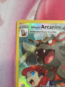 Pokemon TCG Hisuian Arcanine TG08/TG30 Lost Origins Trainer Gallery Holo NM - Image 2