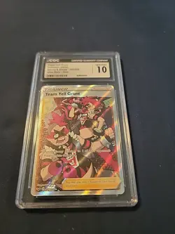 Pokemon Team Yell Grunt (Full Art) 202/202 Swsh01: Sword & Shield Holo - Image 1
