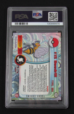 2000 Topps Chrome Pokemon T.V. #15 TEKNO BEEDRILL PSA 4 VG-EX - Image 2