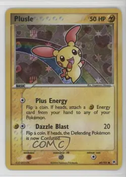 Plusle Reverse Foil Pokemon EX Hidden Legends #69 2004 - Image 1