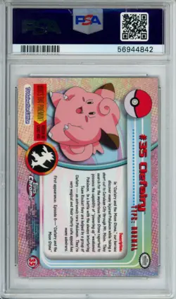 PSA 9 MINT 2000 TOPPS CHROME POKEMON T.V. 35 CLEFAIRY - Image 2