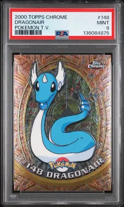 2000 TOPPS CHROME POKEMON T.V. #148 DRAGONAIR PSA 9 - Image 1