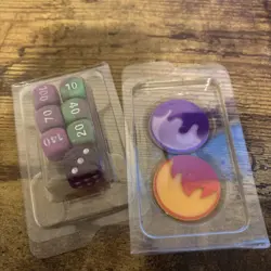 Pokemon Tcg Shrouded Fable ETB New Dice And Poison/Burn Counter Coins - Image 1