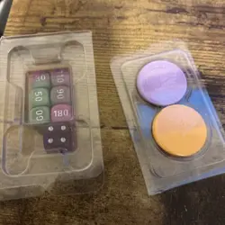 Pokemon Tcg Shrouded Fable ETB New Dice And Poison/Burn Counter Coins - Image 2