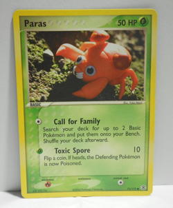 Pokemon TCG Paras * 72/112 * Fire Red & Leaf Green * Common * Regular * 2004 - Image 1