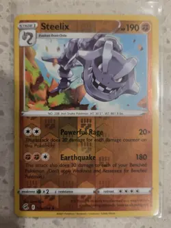 2021 POKEMON FUSION STRIKE STEELIX 139/264 REVERSE HOLO LP - Image 1