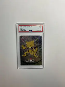 2000 TOPPS CHROME POKEMON T.V. #63 ABRA PSA 6 - Image 1