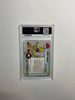 2000 TOPPS CHROME POKEMON T.V. #63 ABRA PSA 6 - Image 2