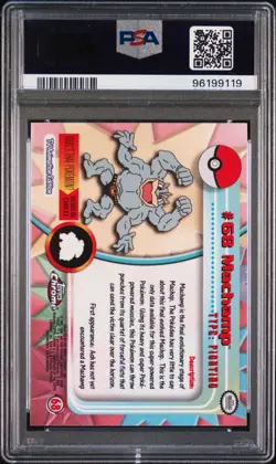 2000 TOPPS CHROME POKEMON T.V. 68 MACHAMP | PSA 9 - Image 2