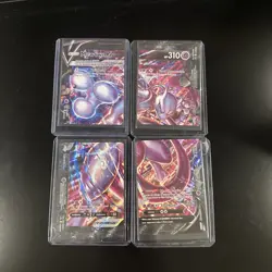Pokemon Mewtwo V-UNION 4-Card Set Holo SWSH160 SWSH161 English TCG - Image 1
