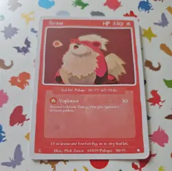 Pokepu Season 1, 1st ed. Graw (Growlithe) Pokemon Fan Art card - Image 1