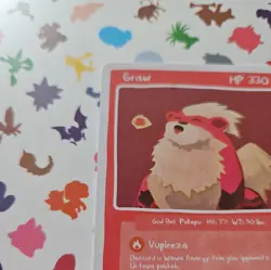 Pokepu Season 1, 1st ed. Graw (Growlithe) Pokemon Fan Art card - Image 3
