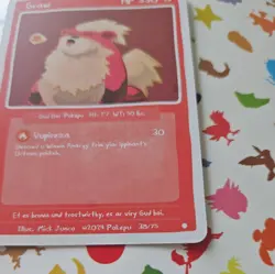 Pokepu Season 1, 1st ed. Graw (Growlithe) Pokemon Fan Art card - Image 4
