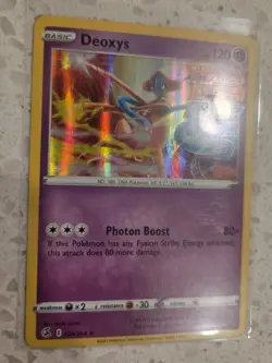 Deoxys 120/264 Fusion Strike Holo Pokemon TCG Card NM - Image 3