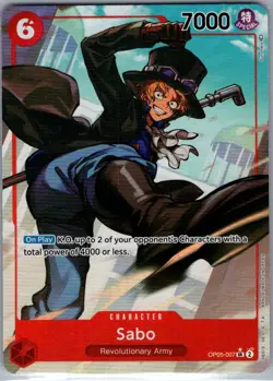 Sabo (Alt Art) OP05-007 English Awakening of the New Era - One Piece Card - NM - Image 1