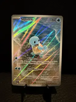 Pokemon Squirtle Illustration Rare Holo 170/165 Scarlet & Violet 151 English NM - Image 1