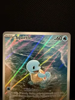Pokemon Squirtle Illustration Rare Holo 170/165 Scarlet & Violet 151 English NM - Image 2