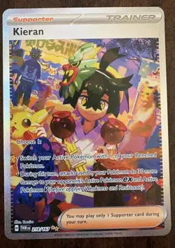 Pokemon TCG Kieran Scarlet & Violet-Twilight Masquerade 218/167 Holo Special... - Image 1