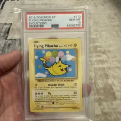 2016 Pokemon Flying Pikachu #110 – XY Evolutions – PSA 10 GEM MINT – Secret Rare - Image 1