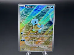 Squirtle 170/165 Illustration Rare Pokemon 151 IR NM English - Image 2