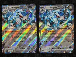 Pokemon TCG STEVEN’S METAGROSS EX 145/182 SV Destined Rivals Double Rare Lot x2 - Image 1