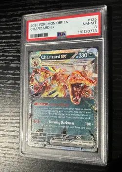 2023 Pokemon Charizard EX S&V Obsidian Flames PSA 8 - Image 1