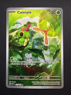 Caterpie 172/165 Pokemon 151 Illustration Rare Near Mint (NM) 2023 - Image 1