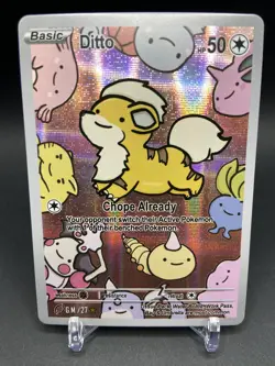 Ditto Growlithe 27 - After Skool Hobby v2 Genetic Mystery - Pokemon Fan Art HOLO - Image 1