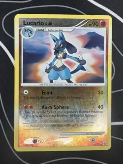 Pokemon TCG Lucario - 6/130 - [Diamond & Pearl] Reverse Holo - LP/MP - Image 1