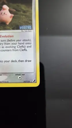 POKEMON CLEFFA EX 21/115 UNSEEN FORCES REVERSE HOLO RARE BASIC STAR 50HP - Image 5