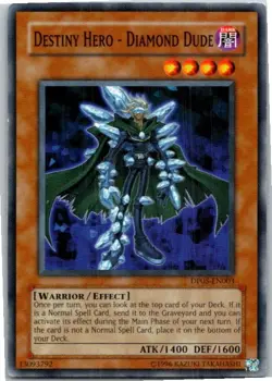 Destiny Hero #DP05-EN003 Yugioh Moderately played Unlimited - Image 1