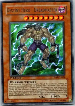 Destiny Hero - Dreadmaster #DP05-EN004 Yugioh Lightly played 1st Edition - Image 1