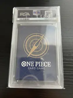 2025 ONE PIECE OP12-ALT ART DEMON AURA NINE-SWORD STYLE DEAD MANS GAME PSA 10 - Image 4